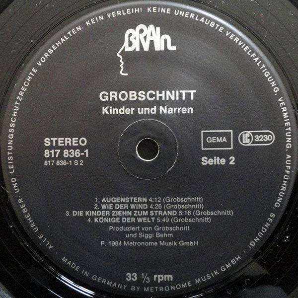 Grobschnitt : Kinder + Narren (LP, Album)