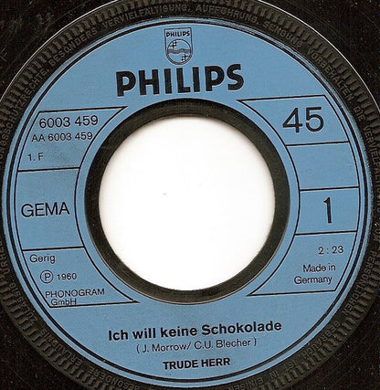 Trude Herr : Ich Will Keine Schokolade / Weil Ich So Sexy Bin (7", Single)