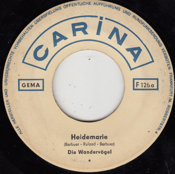 Die Wandervögel : Heidemarie (7", Single)