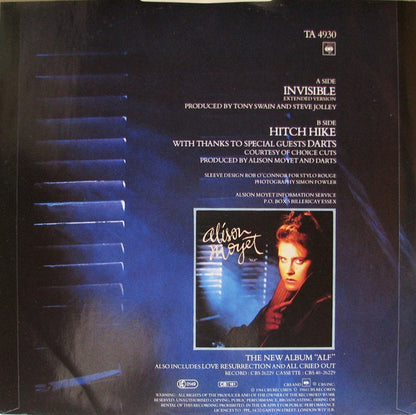 Alison Moyet : Invisible (Extended Version) (12", Single)