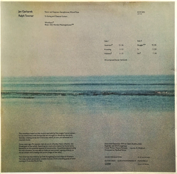 Jan Garbarek : Dis (LP, Album)