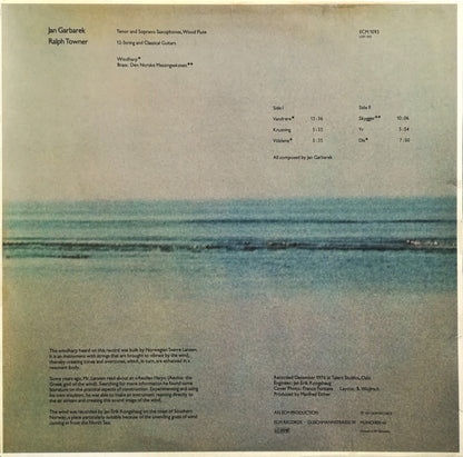 Jan Garbarek : Dis (LP, Album)