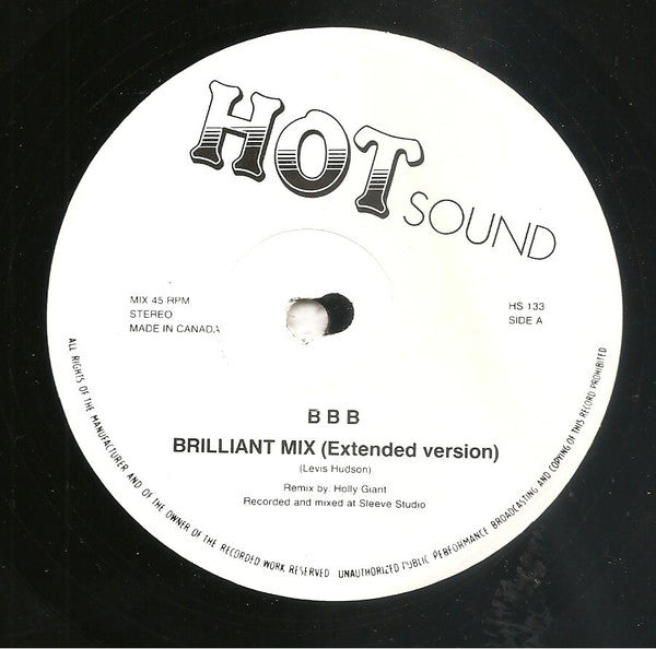 B B B, DHJO : BRILLIANT MIX + EXPENSIVE MIX (12", Maxi)