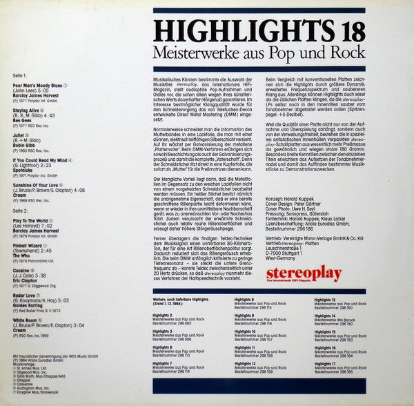 Various : Stereoplay Highlights 18 (LP, Comp)
