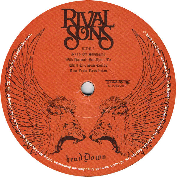 Rival Sons : Head Down (2xLP, Album, RP)
