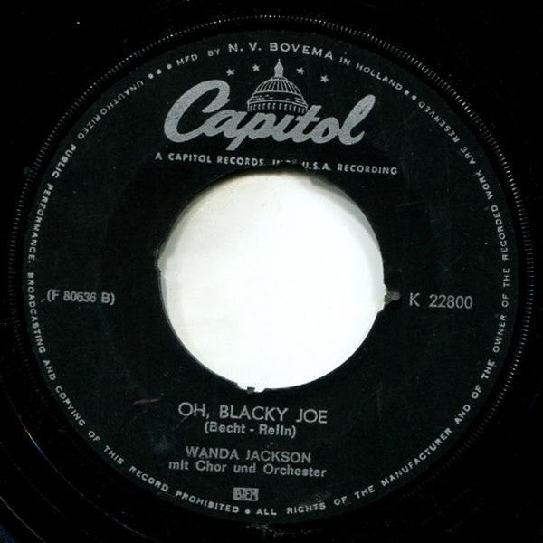 Wanda Jackson : Santo Domingo / Oh, Blacky Joe (7", Single)