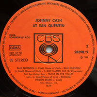 Johnny Cash : Johnny Cash At San Quentin (LP, Album, Club, "Be)