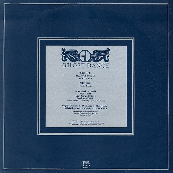 Ghost Dance : Heart Full Of Soul (12", Single)