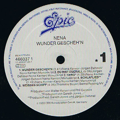 Nena (20) : Wunder Gescheh'n (LP, Album)