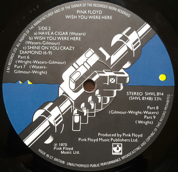 Pink Floyd : Wish You Were Here (LP, Album)