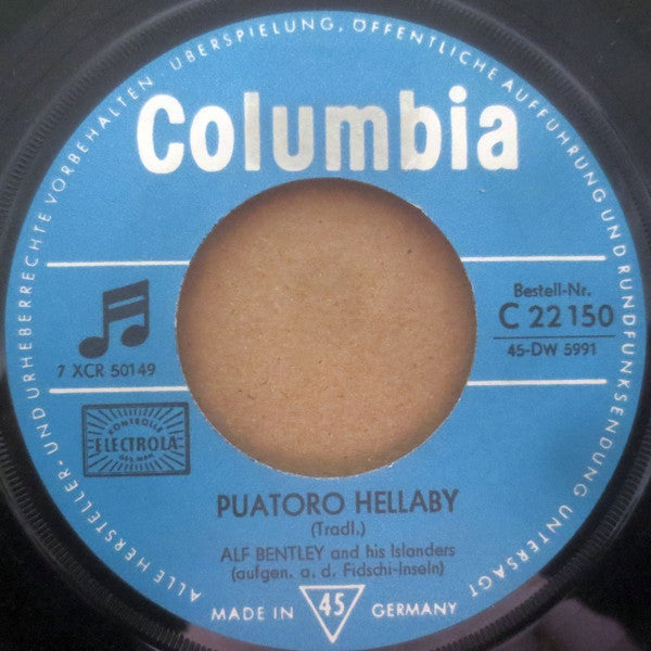 Alf Bentley And His Islanders : Puatoro Hellaby / Julu Jullullu (7", Single)