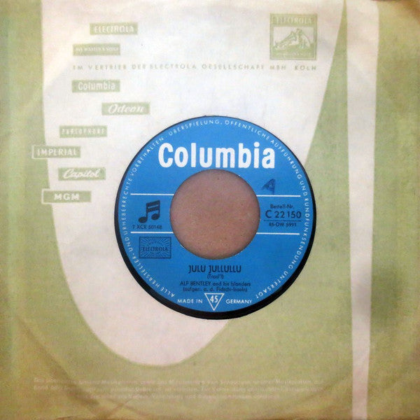 Alf Bentley And His Islanders : Puatoro Hellaby / Julu Jullullu (7", Single)