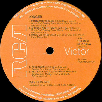 David Bowie : Lodger (LP, Album, Gat)