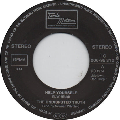 The Undisputed Truth : Help Yourself (7", Single)