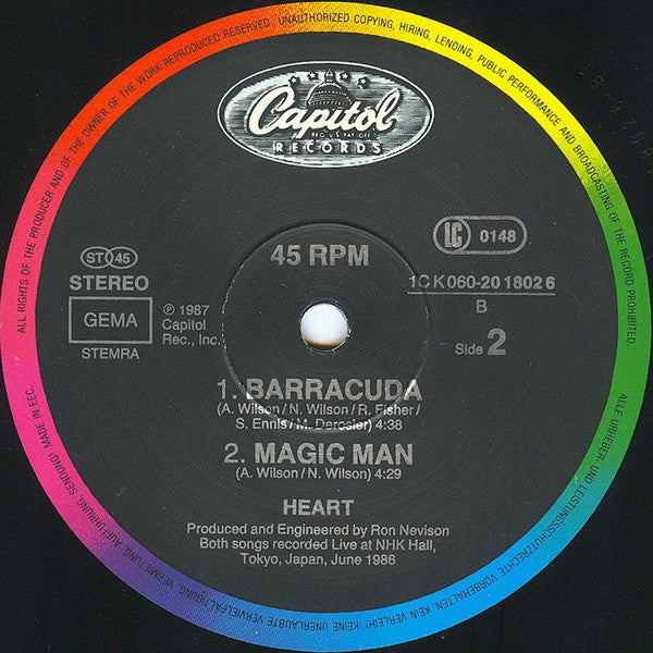 Heart : Alone (12", Single)