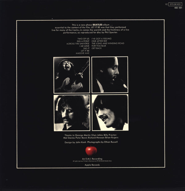 The Beatles : Let It Be (LP, Album, RE)