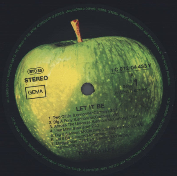 The Beatles : Let It Be (LP, Album, RE)