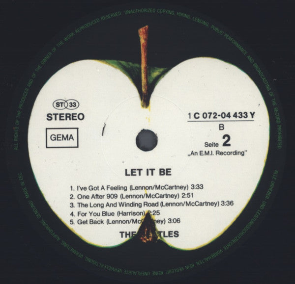 The Beatles : Let It Be (LP, Album, RE)