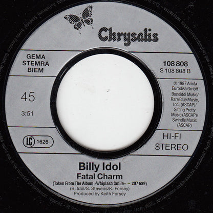 Billy Idol : Don't Need A Gun (7", Single)