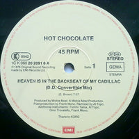 Hot Chocolate : Heaven Is In The Backseat Of My Cadillac (12", Maxi)
