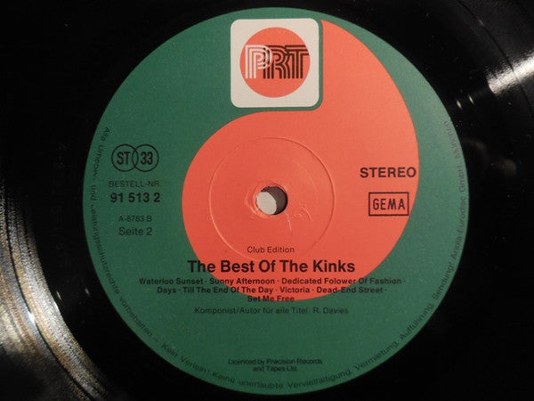 The Kinks : The Best Of The Kinks (LP, Comp, Club)