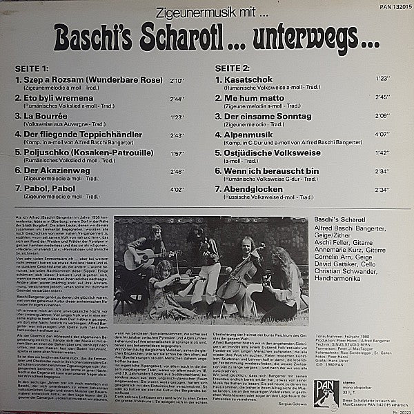 Baschi's Scharotl : Zigeunermusik Mit Baschi's Scharotl ... Unterwegs ...  (LP)