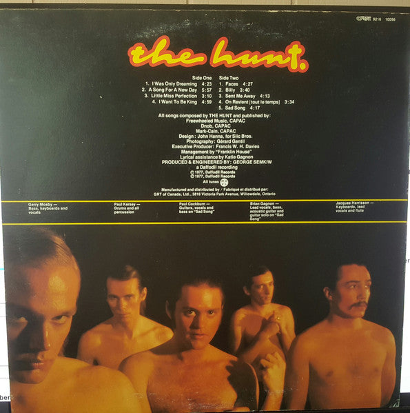 The Hunt (2) : The Hunt (LP, Album, Red)