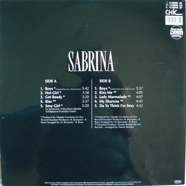 Sabrina : Sabrina (LP, Album)