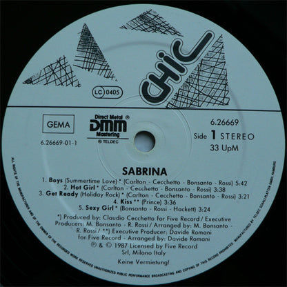 Sabrina : Sabrina (LP, Album)