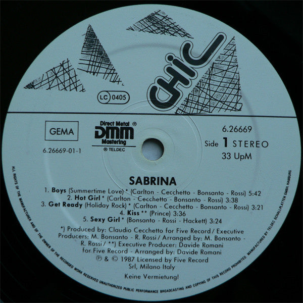 Sabrina : Sabrina (LP, Album)