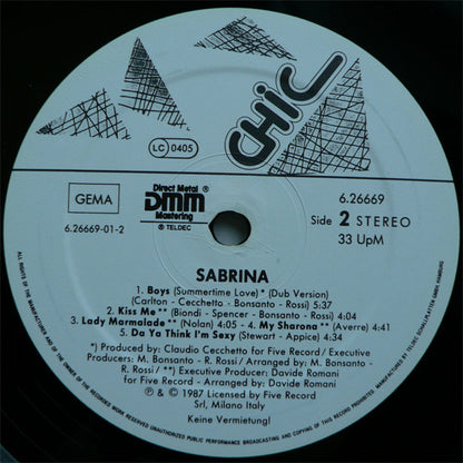 Sabrina : Sabrina (LP, Album)