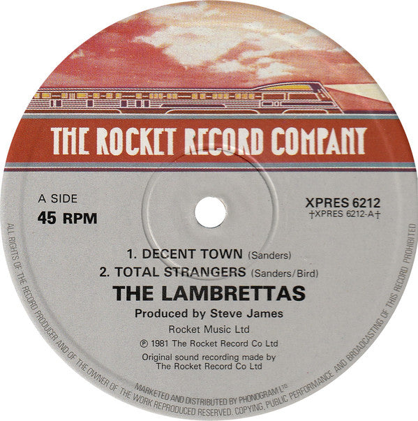 The Lambrettas : Decent Town (12", Single)