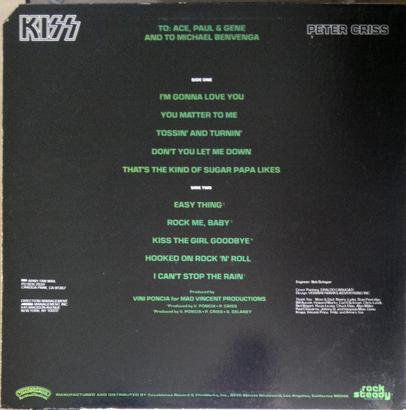 Kiss, Peter Criss : Peter Criss (LP, Album, Ter)