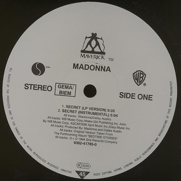 Madonna : Secret (12")