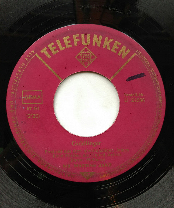 Mister Martin's Band : Goldfinger (7", Single, Mono)