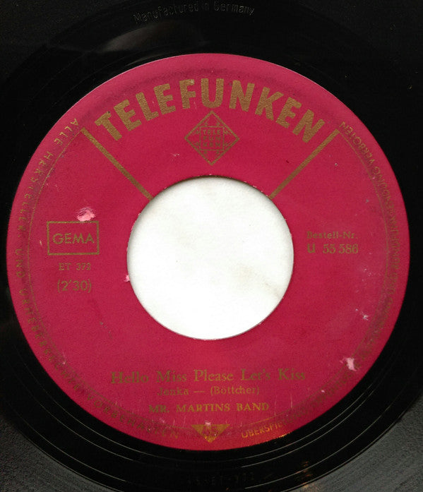 Mister Martin's Band : Goldfinger (7", Single, Mono)