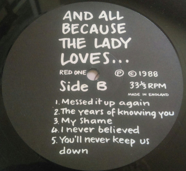 And All Because The Lady Loves... : ...Anything But A Soft Centre (LP, Album)