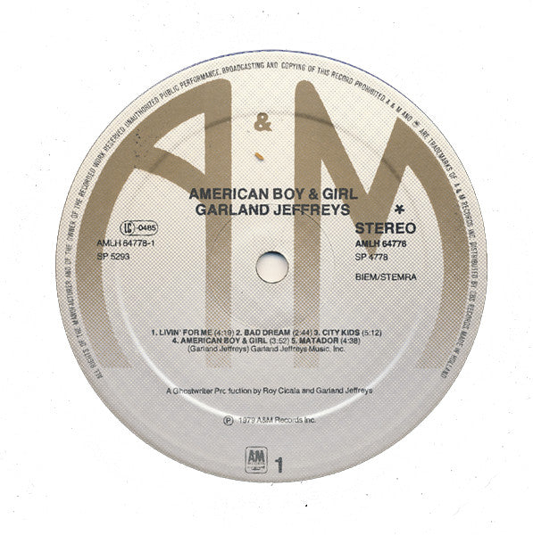 Garland Jeffreys : American Boy & Girl (LP, Album)