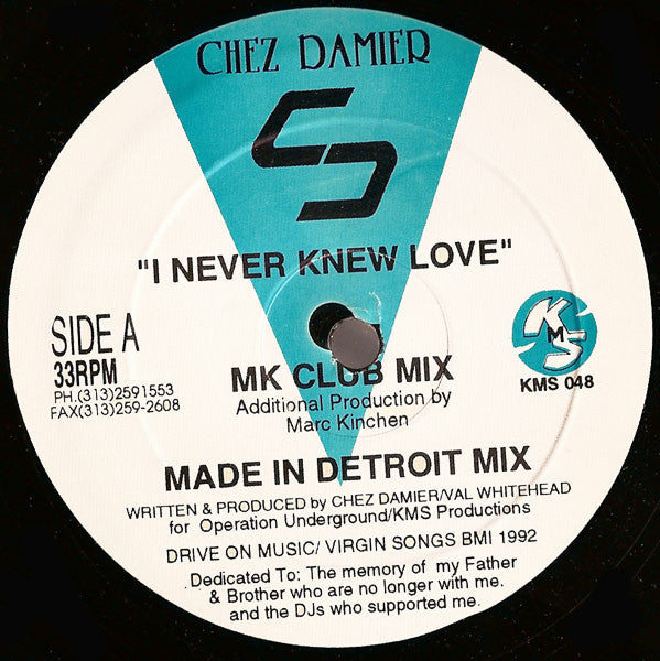 Chez Damier : I Never Knew Love (12")