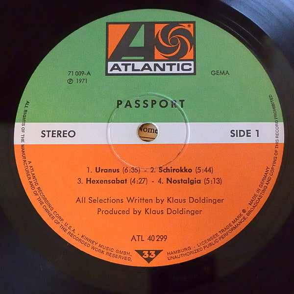 Passport (2) : Passport (LP, Album, Gat)