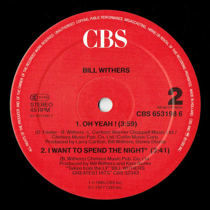Bill Withers : Ain't No Sunshine (Total Eclipse Mix) (12")