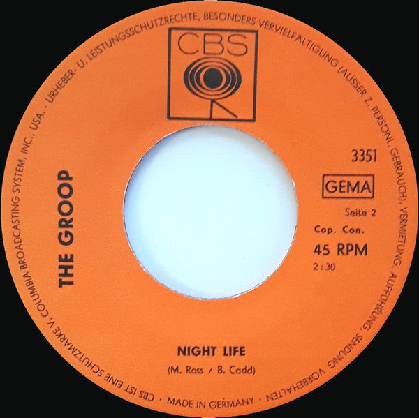 The Groop (3) : Lovin' Tree / Night Life (7", Single)