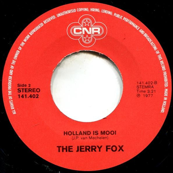 The Jerry Jox : Allemaal Naar Zandvoort (7", Single)