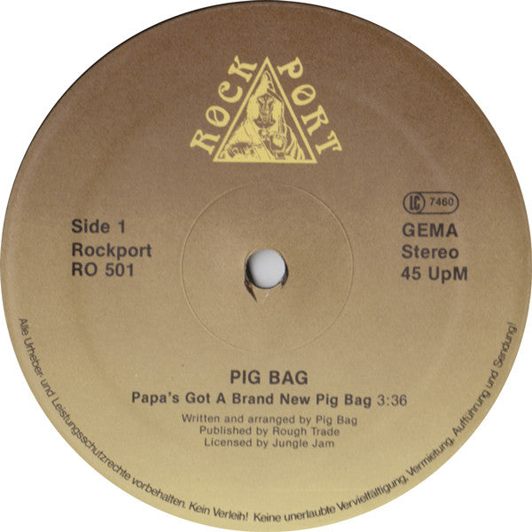 Pigbag : Papa's Got A Brand New Pig Bag / The Backside (12", Maxi)