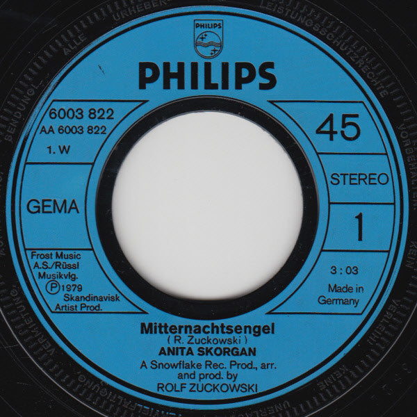 Anita Skorgan : Mitternachtsengel (7", Single)