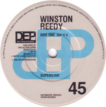 Winston Reedy : Superstar / Baby Love (7", Single)