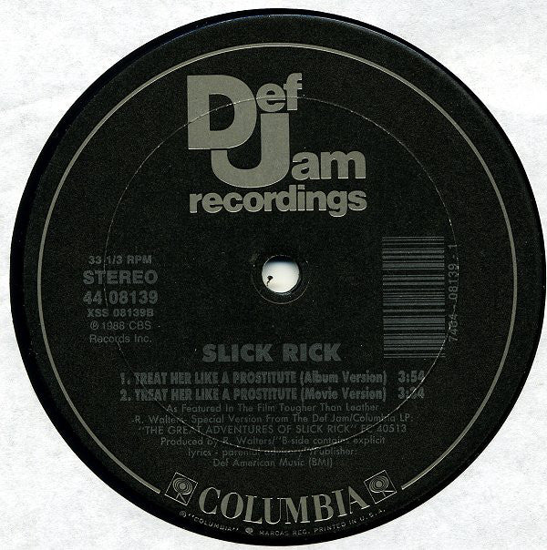 Slick Rick : Teenage Love (12")
