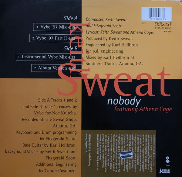 Keith Sweat : Nobody (12")