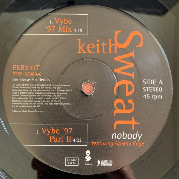 Keith Sweat : Nobody (12")