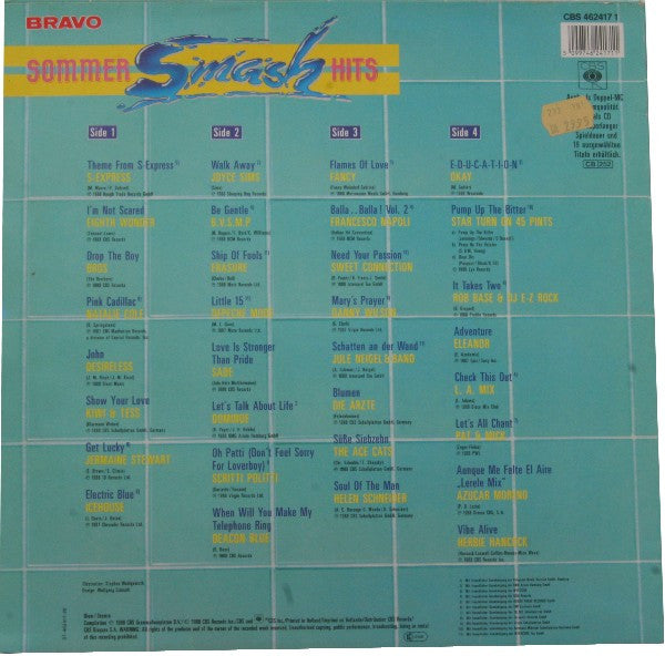 Various : Bravo Sommer Smash Hits - 32 Top Hits! (2xLP, Comp)